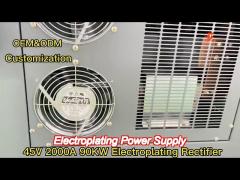 dc regulated power supply chrome zinc copper galvanising 45v 2000a 90kw