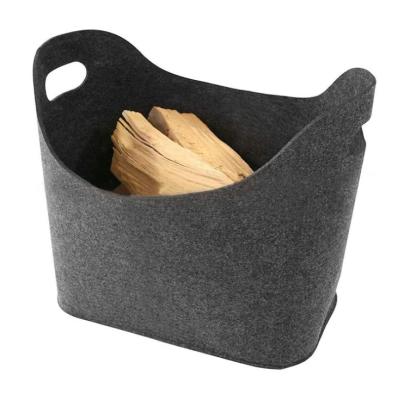 China Factory Wholesale Collapsible Folding Multiple Color House Use Large Laundry Felt Storage Basket for sale