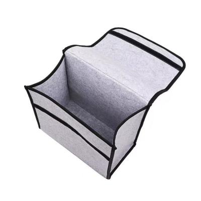 China Factory Direct Wholesale Environmentally Friendly And Durable Car Storage Portable Hanging Felt Storage Box for sale