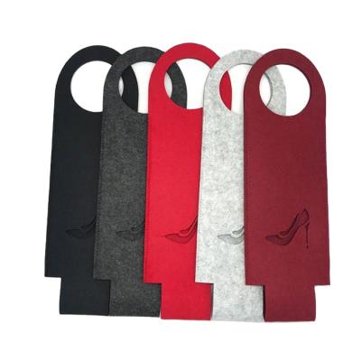 China Waterproof Can Be Customized High Quality Felt Wine Bag Felt Red Wine Bag Felt Bottle Bag for sale