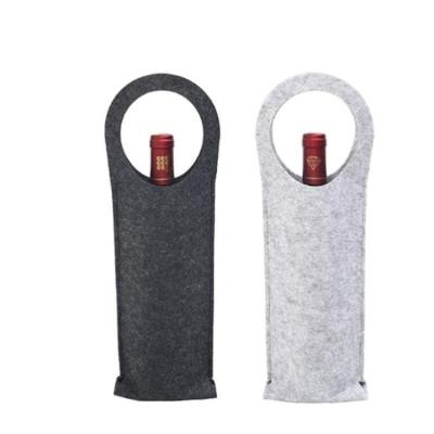 China 2021 Handled / Foldable Felt Reusable High Quality Handheld Water Wine Bottle Bag Holder for sale