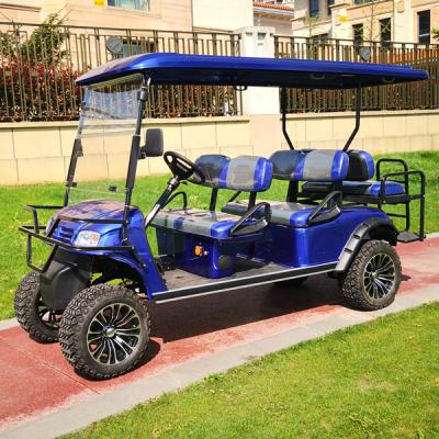 China 6 Seater Off Road Fuel Gasoline Engine Golf Carts 23in Off Road Tire for sale