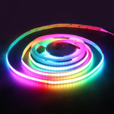 China IP20 160LEDs/M Residential Multicolor COB 5V LED Flexible Soft Strip Light For Home Decoration for sale