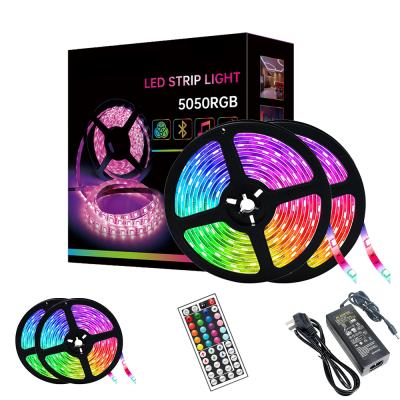 China Hot Hotel Amazon RGB Led Strip 5050 300leds 72W DC12V Waterproof TV Led Light for sale