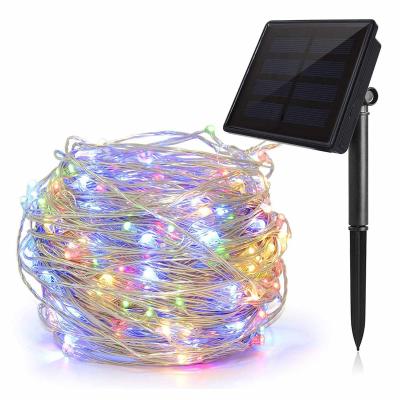 China Residential 5 Meters 2 Clear Copper Wire Waterproof Solar Lamp For New Year Party for sale