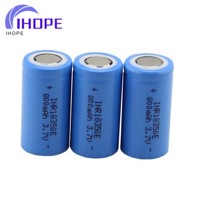 China Machine- 3.7V 800mAh 18350 rechargeable battery 10C discharge for sale