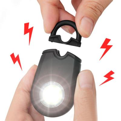 China ABS Loud Siren Flashing Strobe Led Light Security Alarm For Women Personal Key Chain SOS LED Light Alarm for sale