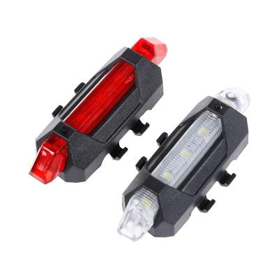 China Super Bright ABS Sport Front Light For Bicycle 200mAh Rechargeable Battery Rechargeable Bicycle Wheel Lights for sale