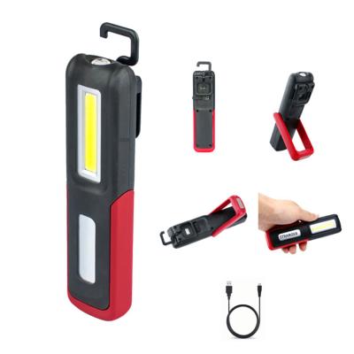 China With strong magnet secured with breakout hammer& Belt Cutter For Emergency USB Micro Rechargeable COB LED Work Light With Battery Indicator And Magnet for sale