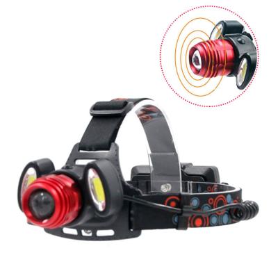 China USB Charging Waterproof High Power Zoom LED Lamp USB Rechargeable COB Headlamp for sale