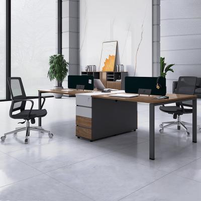 China Fine Workmanship MDF t Executive Shape 120 Degree Design Office Workstation Staff Open Desk for 2/4 Person for sale