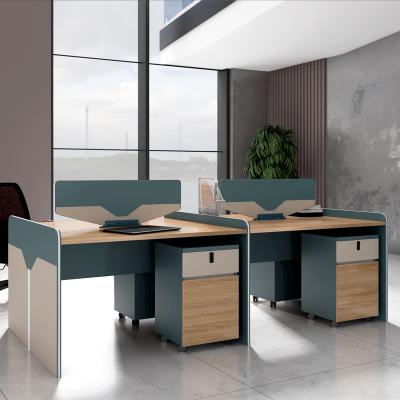 China Fine Workmanship Modern Cheap China Staff Workstation Chair Office Desk Furniture Set for sale