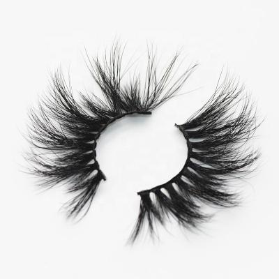 China Factory wholesale brand eyelashes 25mm mink 3d mink clean thick reusable private label false eyelash for sale