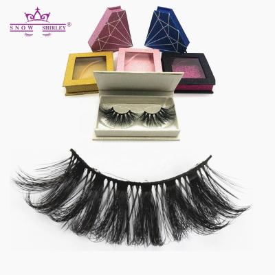 China Wholesale Custom Feather Lashes Natural Mink Lash 3d False Eyelash Mink Eyelash Vendor Private Label Eyelash Natural Box Packing for sale