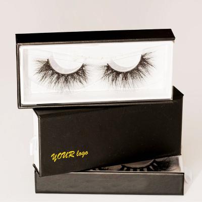 China Custom Box Mink Eyelash Private Label Eyelash Natural 3d Feather Packaging Box for sale