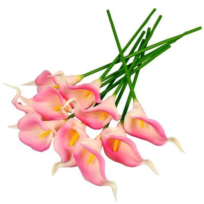 China Factory Direct Beautiful Colorful Simple Artificial Real Touch Plastic Tiger Orchid Lily Flowers For Home Decoration for sale