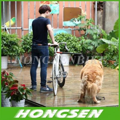 China Retractable & Rotatable Dog Bicycle Leash Bike Lead Attachment Removable Springy for sale