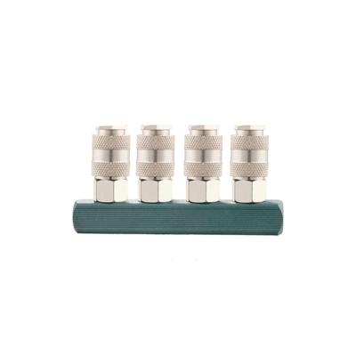 China Pneumatic Component wholesale factory price 2 way 3way C type carbon steel air hose quick release connector pneumatic quick coupling for sale