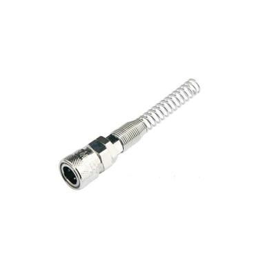 China Pneumatic Component Air Quick Fittings ASN Automatic Socket Screw-On With Hose Spring Guard Pneumatic Quick Couplings for sale