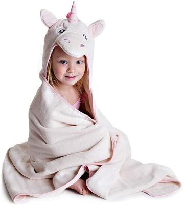 China QUICK DRY Premium Hooded Towel For Kids Unicorn Design Ultra Soft And Extra Large Bath Towel With Hood for sale