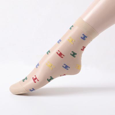 China Breathable Ladies Spring Summer Fashion Vintage Lace Breathable Sock Mesh Thin Socks For Women for sale