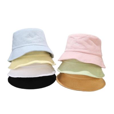 China Fashion Winter Wholesale Towel Embroidery Symbol Material Fisherman Hat Customizable LOGO Winter Hat for sale