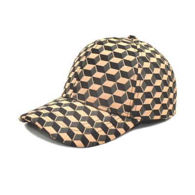 China JOINT Women's Adjustable Baseball Cap Printed Plaid Outdoor Sports Hats Unisex Hats For Man And Women for sale