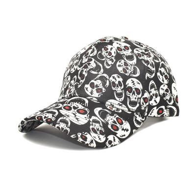 China Custom Soft Custom Logo Sports Plain Trucker Hat Print COMMON Black Baseball Cap Skull Hat for sale