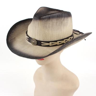 China Hot Sale OEM Image American Unisex Denim Sun Hat Curved Jazz Straw Hat for sale