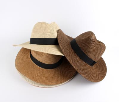 China New Fashion Straw Hats With Custom Logo Women's Panama Straw Hat For Men And Image Summer for sale