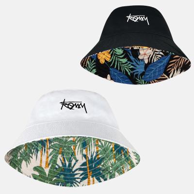 China High Quality Picture Portable On Both Sides Custom Joined Mixed Color Foil Bucket Hat For Men And Women Sunshade Hat for sale