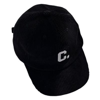 China The COMMON Wholesale Customized Embroidered Children's Corduroy Logo Hat, 6 Pieces High Quality Baseball Cap for sale