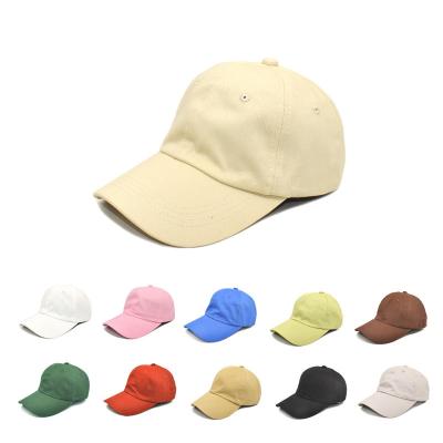 China Custom Plain 100% LOGO Embroidered Sports Baseball Cap Cotton Trucker Hat COMMON 23 Color for sale