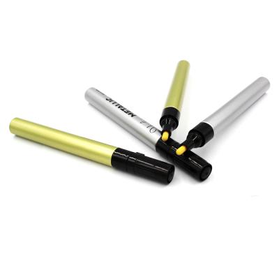 China Barrel 8 Colors Bullet Tip Paint Marker Pen Cheap Aluminum Metallic Painter Aluminum Marker Pen for sale