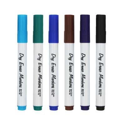 China Custom PP Logo Dry Erasable Black Ink Whiteboard Marker Pen for sale