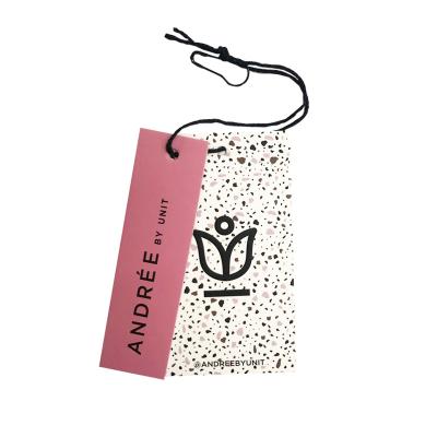 China China Viable Wholesale Custom Garment Tag Guangzhou Hanging Tag Yiwu Recycled Custom Tissue Paper Swing Tag For Clothing zu verkaufen