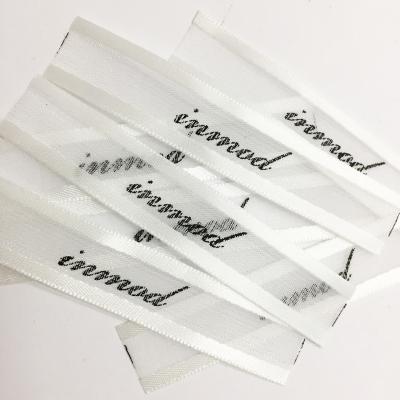 China Sustainable Customized Printed Labels Tulle Labels Key Printed Labels For Garments Apparel for sale