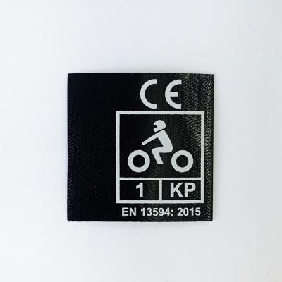 China Center Pleat Black Damask Labels Garment Accessories High Viable Woven Neck Label Custom Reasonable Price Apparel Label Te koop