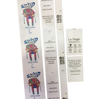 Chine Sustainable Customized Care Label Apparel Woven To Label Printing Apparel Labels Washable à vendre