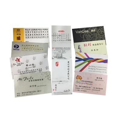 China ID Card Printing Ect Premium Stock Printing 400 Gsm Cotton Suede Paper Business Cards for sale