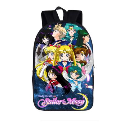 China Light Girls Pattern Anime Sailor Moon Printed Bags School Bags Kids Bagpack School Bag Wholesale Supplier for sale