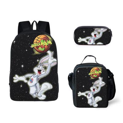 China Lightweight Insect Bunny Rabbit Lunch Bag School Bags Canvas Children's Designer Backpack For Kid Unisex School Bag for sale