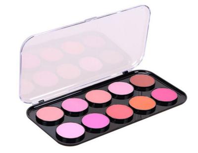 Chine Le maquillage de visage de marque de distributeur rougissent scintillement de 10 couleurs rougissent approbation du maquillage MSDS à vendre