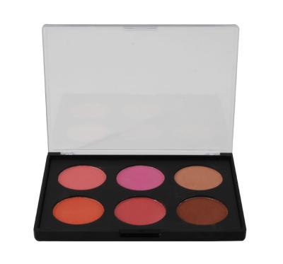 China El rosa profesional se ruboriza paleta de colores del maquillaje 6 mate y riela aduana del logotipo en venta