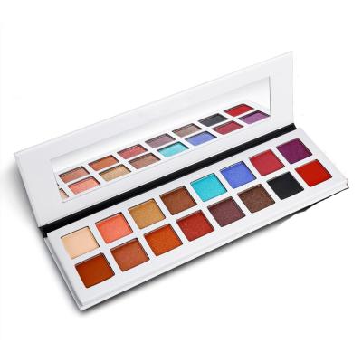 Chine Kit réglé de 16 de couleur de miroitement de maquillage de palette professionnelle de fard à paupières de scintillement cosmétiques de fard à paupières à vendre