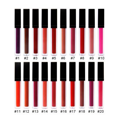 China Productos de maquillaje impermeables del labio de la crema hidratante 20 colores Lipgloss MSDS certificado en venta