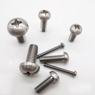 China DIN7985 Round Cross Recessed Cheese Head M6 Expanded Titanium Screw Bolt for sale