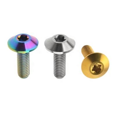 China Hot Sale Rainbow Umbrella Head M5 M6 Head Titanium Screws for sale