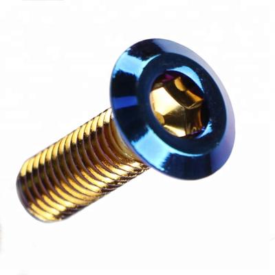 China Factory Wholesale Custom GR5 M8 Titanium Racing Motorcycles Titanium Bolt for sale