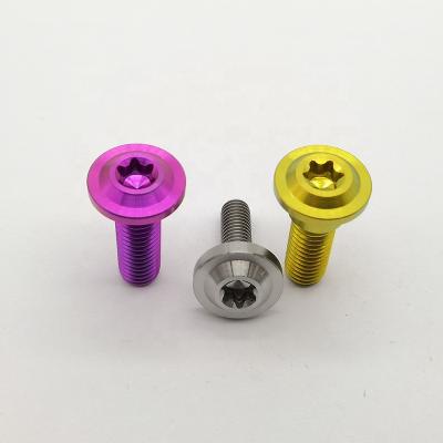 China Tianium Alloy GR5 Titanium Purple Bolt Kit Motorcycle Bolts for sale